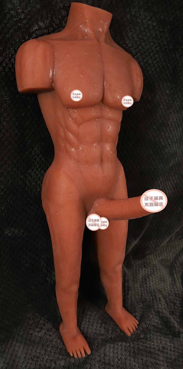 Jiuai Half-Body Solid Doll TPE Adult Masturbation Device in Brown — detail image 22