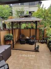 美式户外防冻庭院外墙砖木纹瓷砖300x600室外阳台院子地砖露台