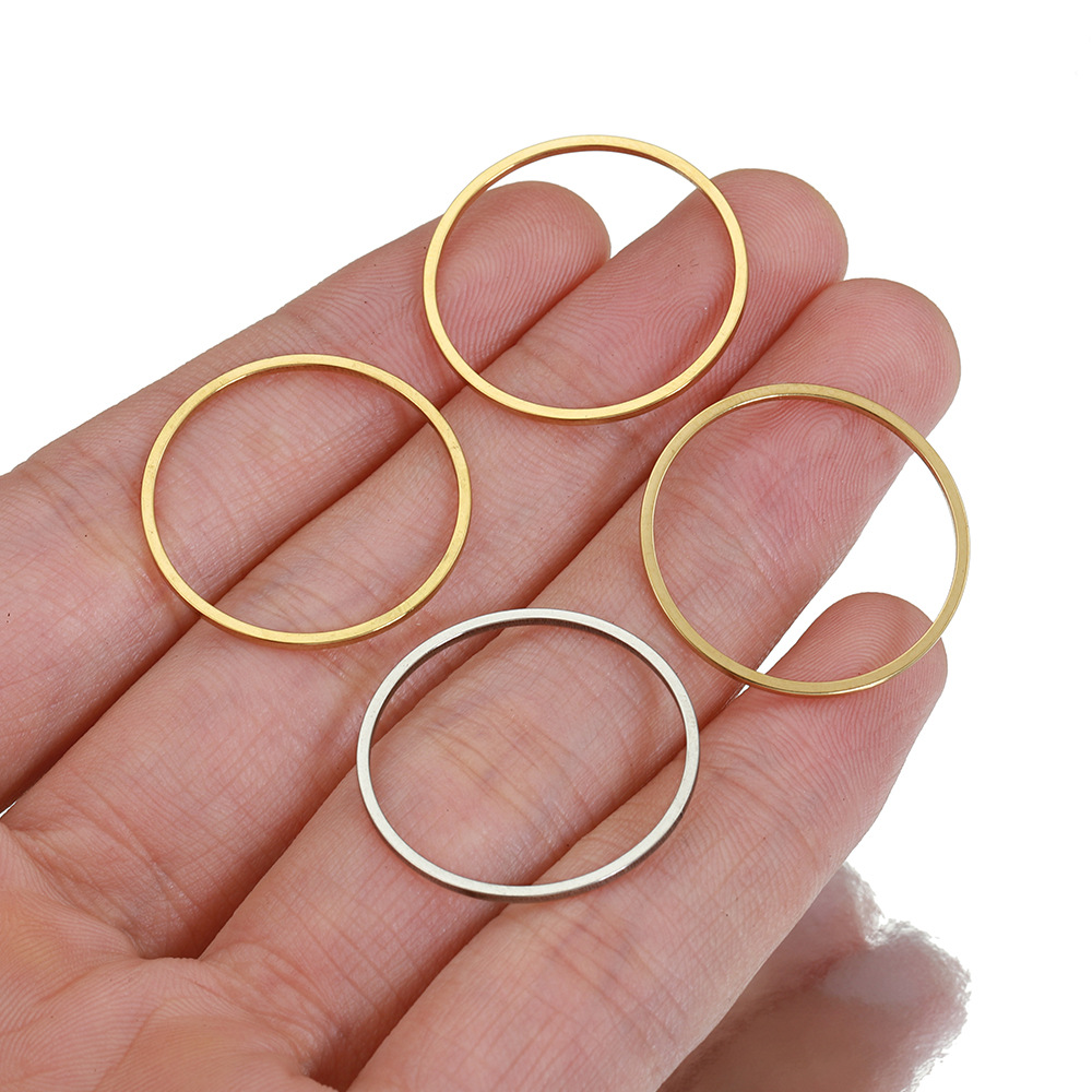 DIY Jewelry Accessories Classification 20 PCS/Package 304 Stainless Steel Solid Color Jewelry Buckle