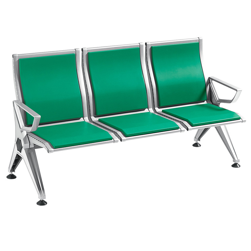 Estación de tren de alta velocidad SILLA DE espera piou cojín aleación de aluminio reposabrazos hacha hexagonal Silla de aeropuerto Silla de fila pública image 6