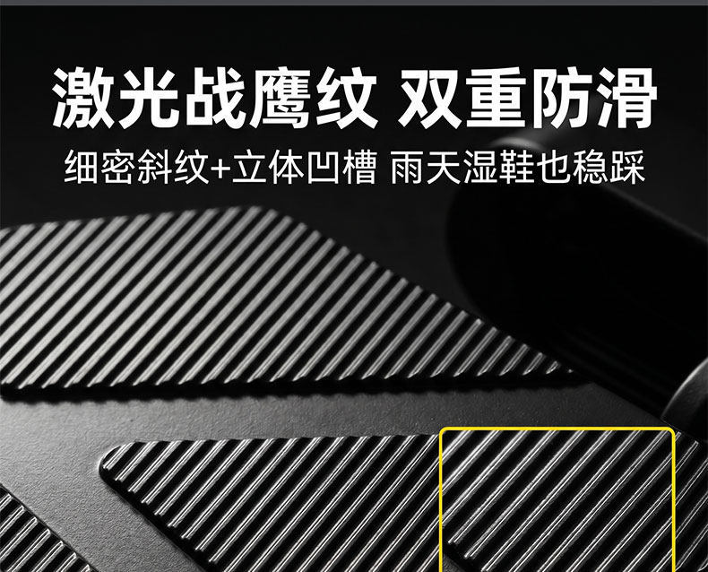 Suitable for the Warhawk Model Folding Pedal Electric Scooter and Motorcycle, Universal Aluminum Alloy Widened Anti-Slip Footrest Replacement Parts