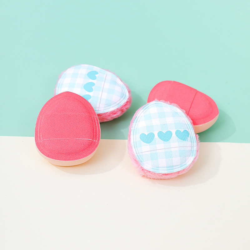 Polvo de dedo de algodón mini personalizado poliuretano seco y húmedo doble uso pulgar floc polvo de polvo de aire no comer polvo