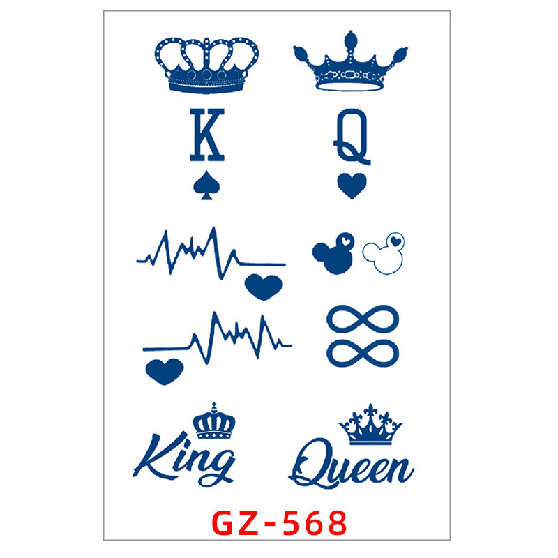 New Juice Tattoo Sticker Personality Small Figure Waterproof Herbal Sticker Cute Lasting Tattoo Finger Simulation Tattoo Sticker