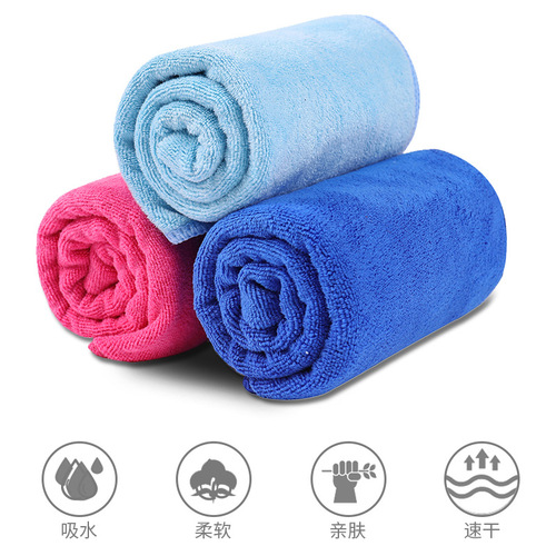 Cross-border gym towels that can print logo, gift advertising ultra-fine fiber quick-drying towels, water-absorbent and thick exercise towels
