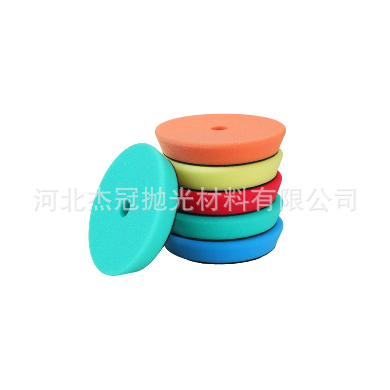 Placa de pulido de belleza de automóviles de 5 pulgadas 6 pulgadas esmalte de algodón esponja autoadhesiva placa de esponja de pulido máquina de pulido disco de cera