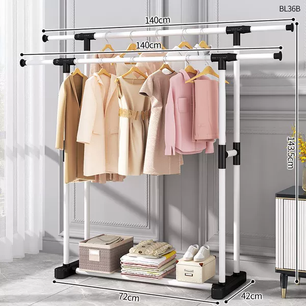 Plastic combination of double -pole white dual -double extension