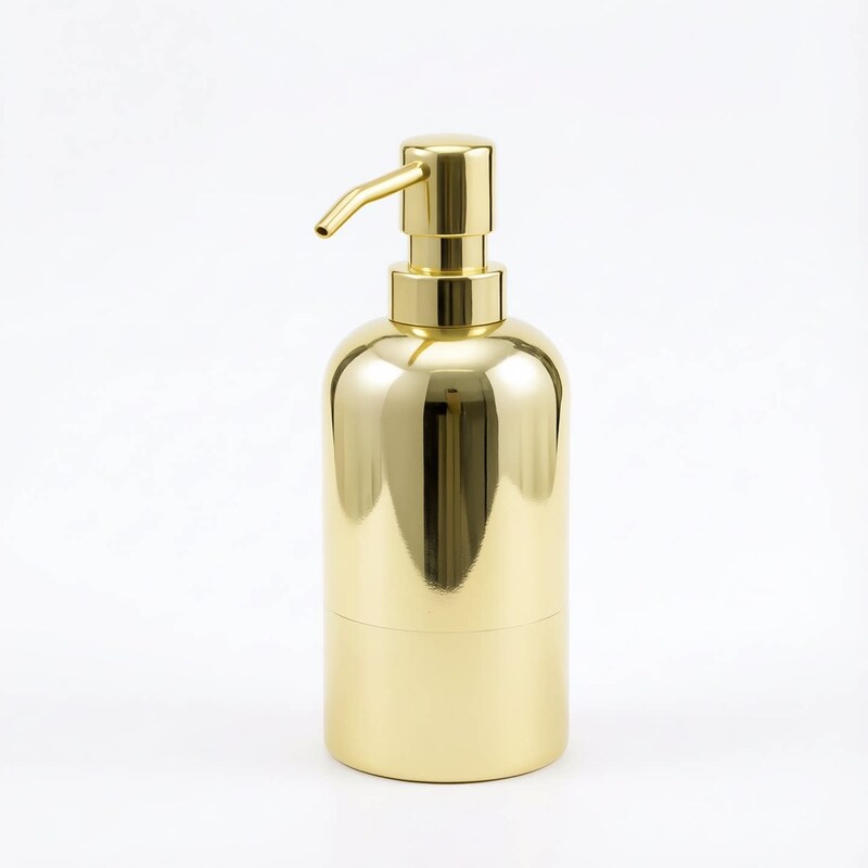Stainless Steel Hand Sanitizer Bottle, Gold Color, High-End Luxury, Press-Type Shampoo and Shower Gel Dispenser, Soap Dispenser Stainless Steel Hand Sanitizer Bottle, Gold Color, High-End Luxury, Press-Type Shampoo and Shower Gel Dispenser, Soap Dispenser
