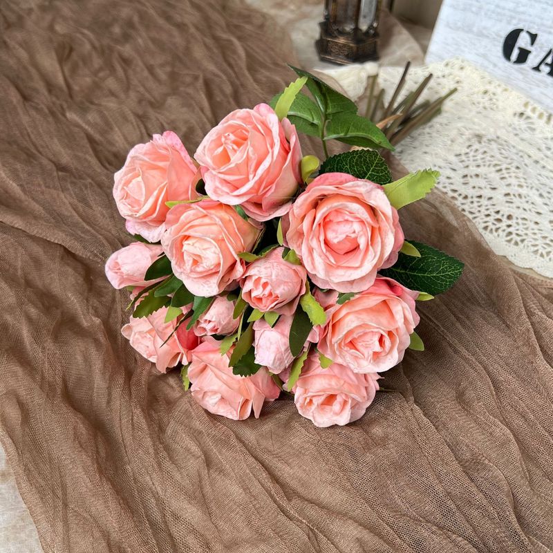 ピンク系の結婚祝いのシミュレーション花材の結婚式場の舞台のセットは芸の莫奈天津市武清区の工芸品工場を挿します。|undefined