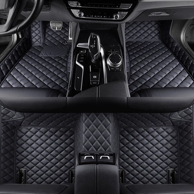 Full-coverage car floor mats, custom-made for specific Modelə uyğun ayaqaltı - black-single-layer-foot-mat