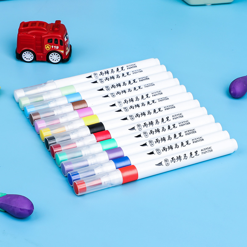 QH618 caliente-Venta de acrílico marcador niños graffiti pintura pincel a base de agua pintura acrílica arte pintura color pluma