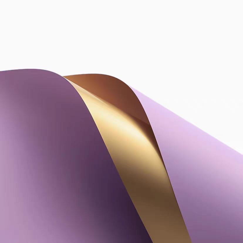 Papel de oro de doble cara de Corea impermeable flor material de papel de embalaje ramo floral coreano papel de oro de lujo de color oro