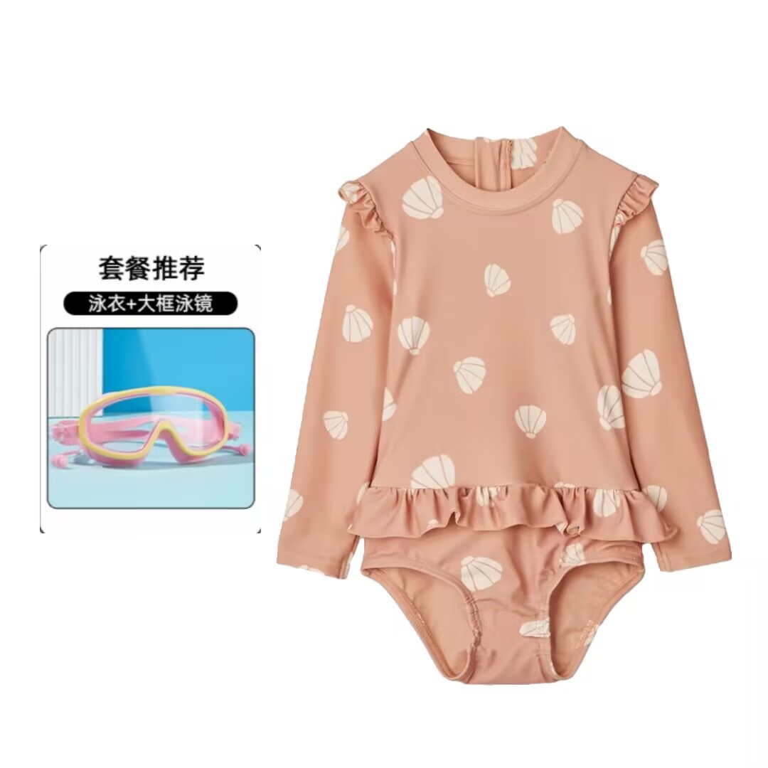 Niños trajes de baño de manga larga de secado rápido para niñas nuevas niñas lindas trajes de baño al por mayor