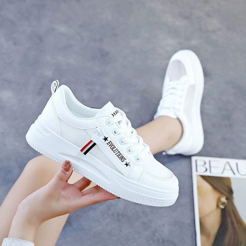 Summer Breathable White Shoes for Women 2026 New Summer Style Mesh Sneakers Canvas Shoes Qr666