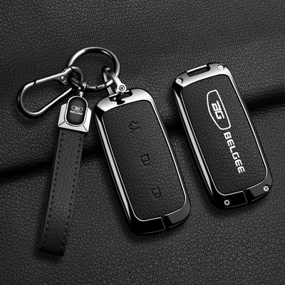 X80 PHEV metal key — Car key bag - galaxy-a-model-geely-bg-logoblack-goat-pattern-a09-rope-rope-buckle