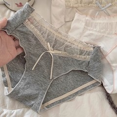 日系甜美~纯欲文艺温柔少女内裤纯棉亲肤无痕抗菌棉裆舒适三角裤