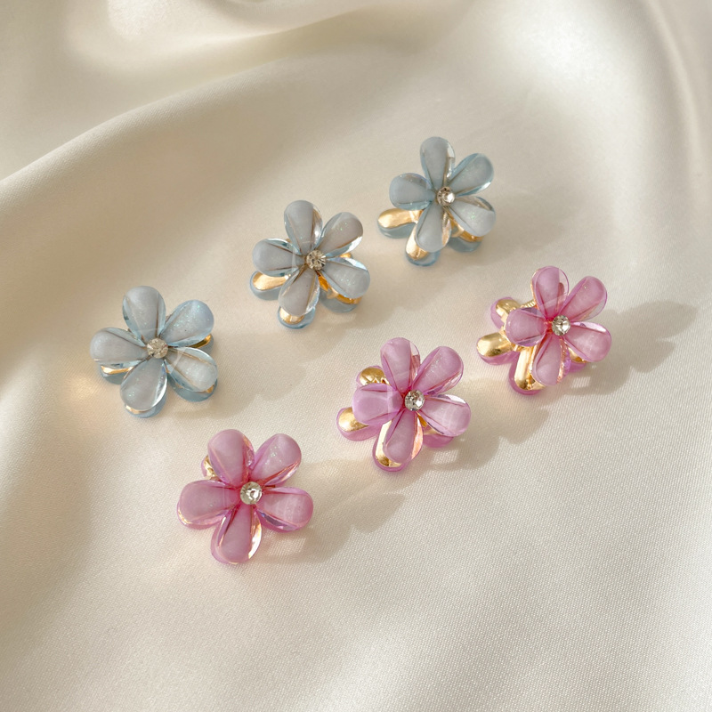 Sweet Flower Imitation Pearl Alloy Resin Handmade Hair Clip display picture 2