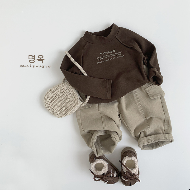 Pantalones Térmicos con Forro Polar para Niños de Algodón para Otoño e Invierno image 3