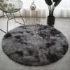 Tie-dyeing round --- dark gray