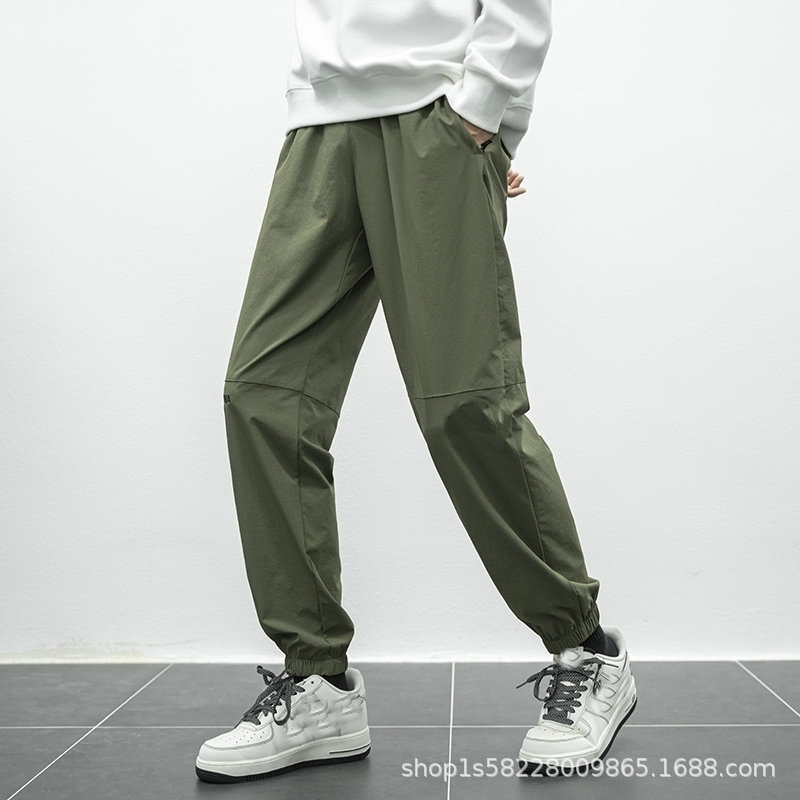 Spring and summer new men's and women's pants Korean fashion youth casual quick-drying quick-drying sports leggings 23855