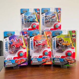 Tobbie Warrior Galaxy Detective Speed ​​Thunder Creative Watch Remote Control Ejection Alloy Car toy Children and Male
