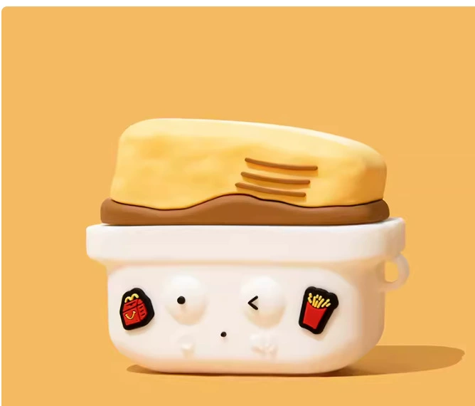 Силиконовый чехол для AirPods (Apple) KT Cat Claw, милый фуксия, силиконовый корпус, совместим с AirPods 1/2/3/Pro/Pro2/4