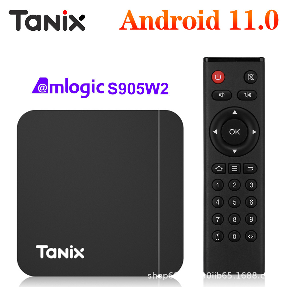 Tanix W2 Tvbox Android 11 Amlogics905W2 Dual-Band Tv Set-Top Box