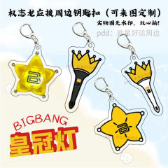 BIGBANG クラウンライト アクリルキーホルダー ジョニーロング コンサート周辺ペンダント ファンサポートギフト