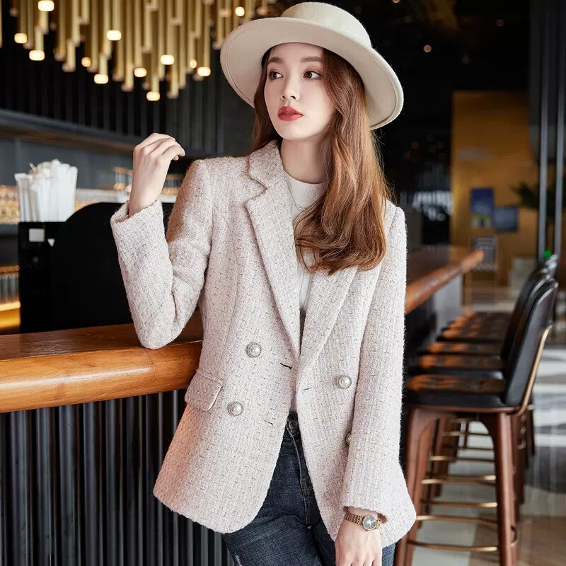 Tweed Style Tweed Jacket Women's Autumn Clothing 2025 New Spring & Fall Elegant Lady High-End Casual Suit Top