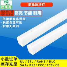 跨境代发t10高亮度节能泪珠灯泪滴灯led洁净灯三防灯t8一体支架灯