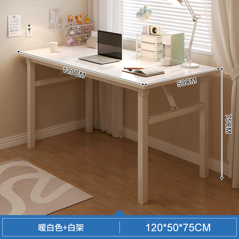 Mesa plegable, dormitorio de niñas, escritorio doméstico, escritorio de computadora simple, tabla rectangular, tabla larga, pequeño escritorio de trabajo image 21