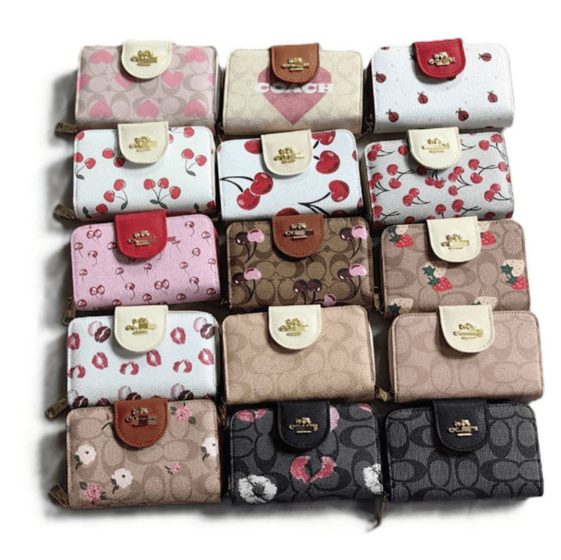 Cross-Border Koujia Box Bag 2025C Fashion Trend Wallets Printed Cherry Heart Versatile Small Wallet Cross-Border Koujia Box Bag 2025C Fashion Trend Wallets Printed Cherry Heart Versatile Small Wallet