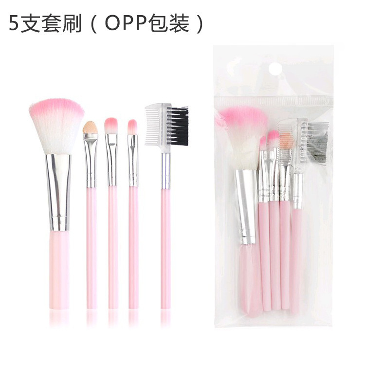 Set de Brochas de Maquillaje Capel: Brocha para Sombras de Ojos, Brocha para Labios, Brocha para Corrector 270, Set de Brochas Suaves para Labios Mate