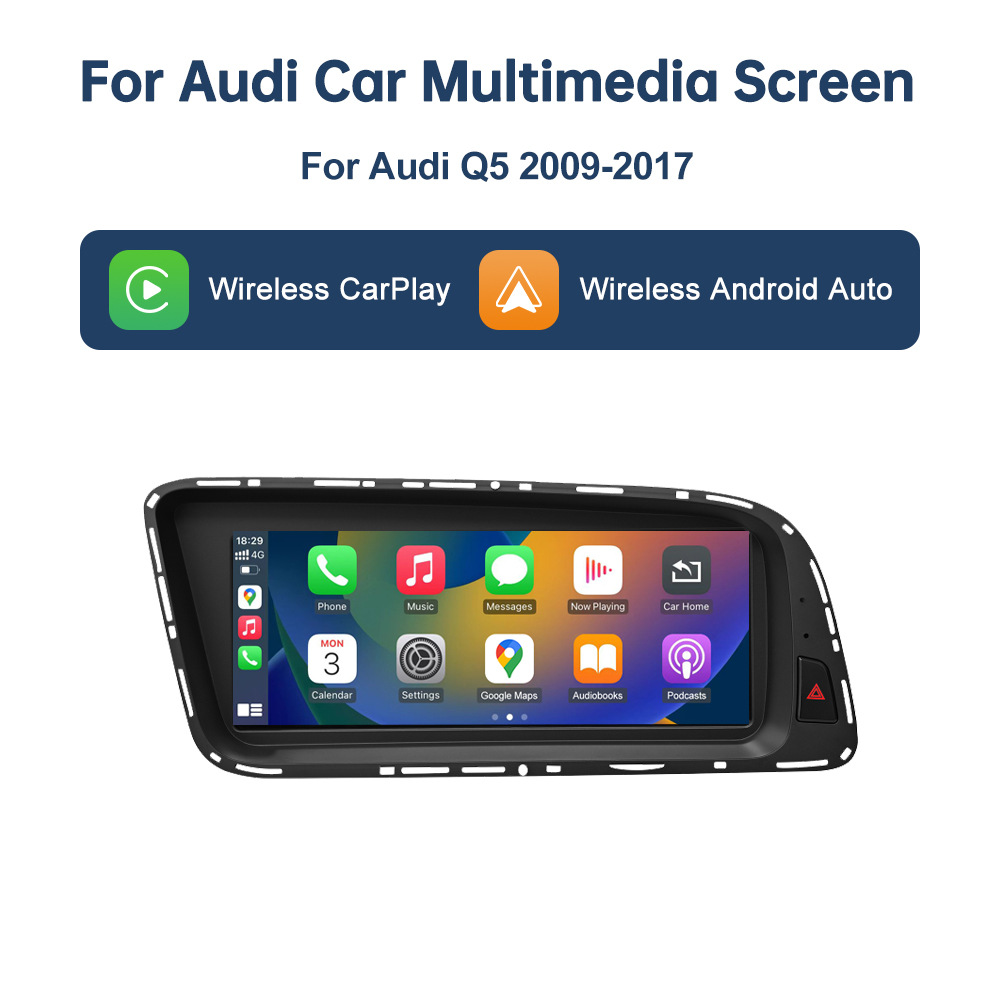 8.8 inch wireless CarPlay display for Q5 2009-2017 radio player