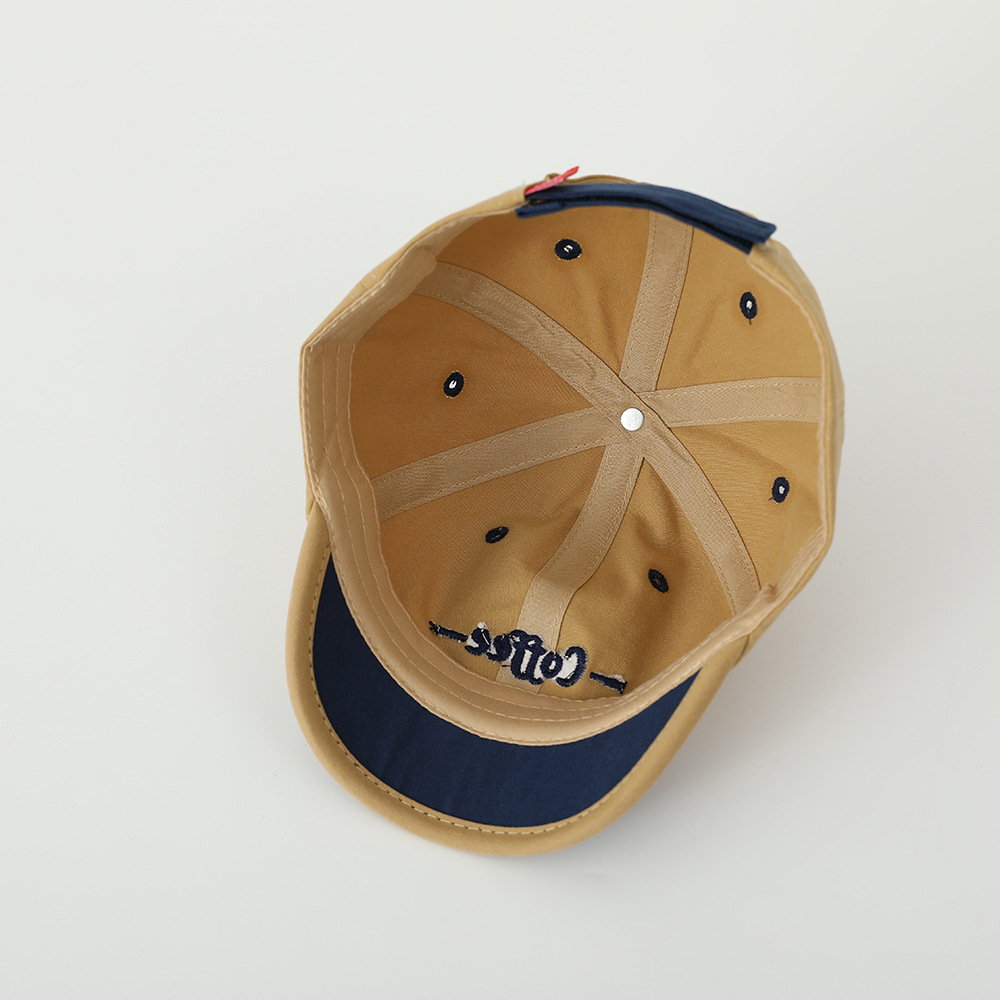 Primavera nuevo sombrero de niños bordado letras sombrero de béisbol sombrero de borde corto sombrero de boca de pato sombrero de bebé para hombres y mujeres sombrero de sombrero