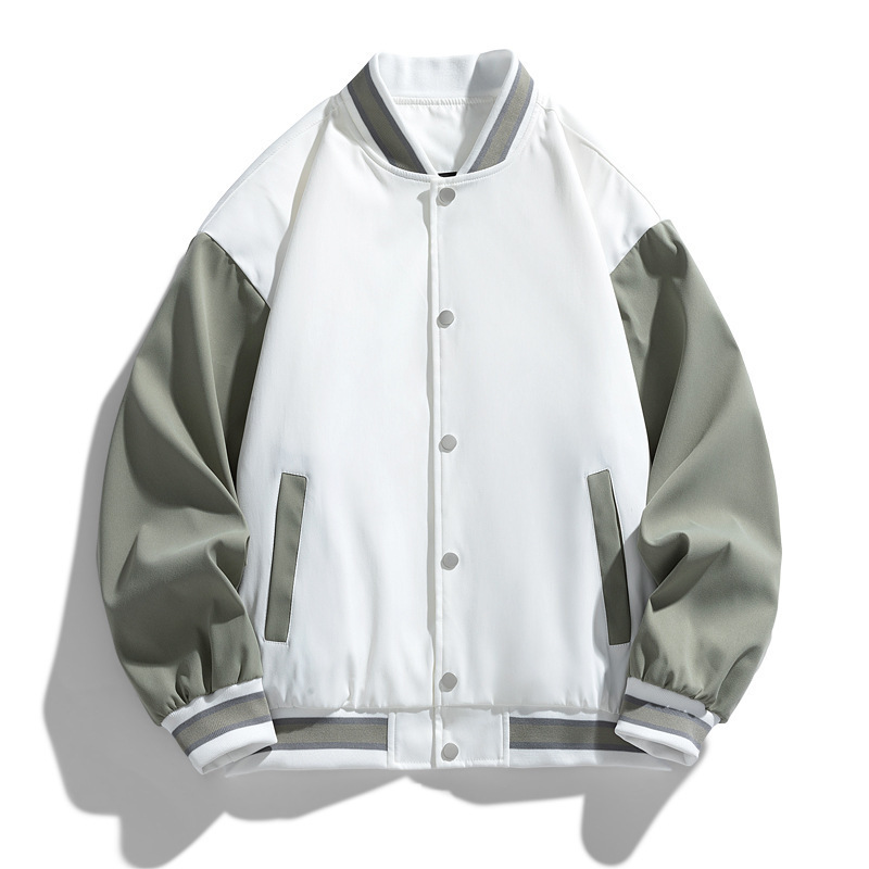 Primavera, otoño, invierno, nueva moda coreana delgada, chaqueta guapo, ropa de béisbol casual, chaqueta deportiva de felpa para hombres, chaqueta gruesa