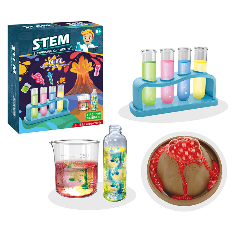 Chemical toy for experiments, handmade, science, physics, training