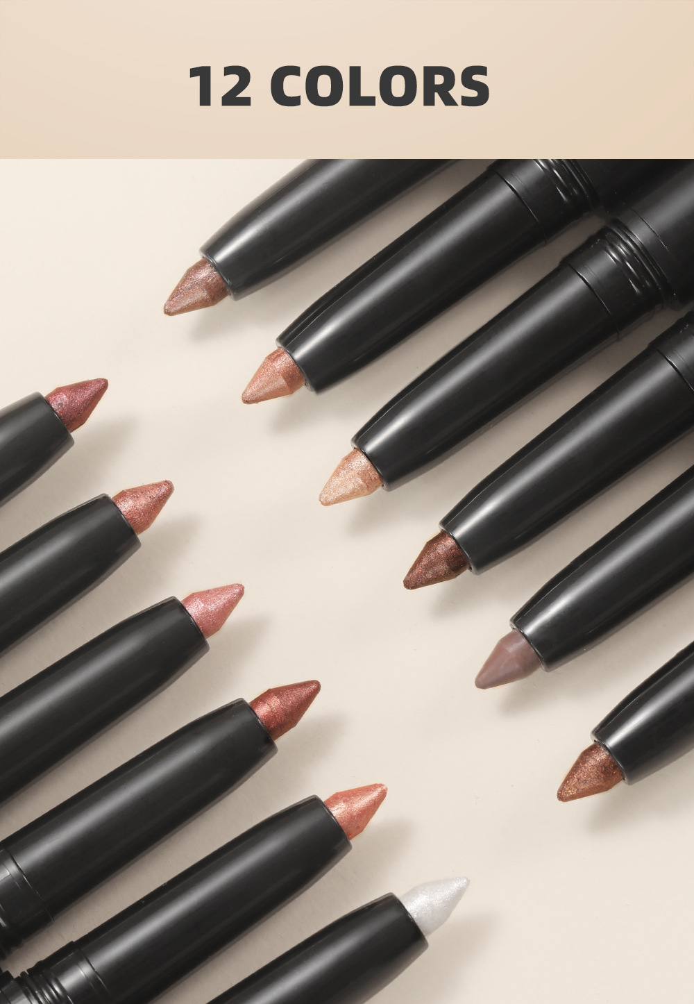 YOUNG VISION 6-color Eyeshadow Pen set: Pearlescent Rotating Eyeshadow stick for easy coloring, brightening and contouring undefined