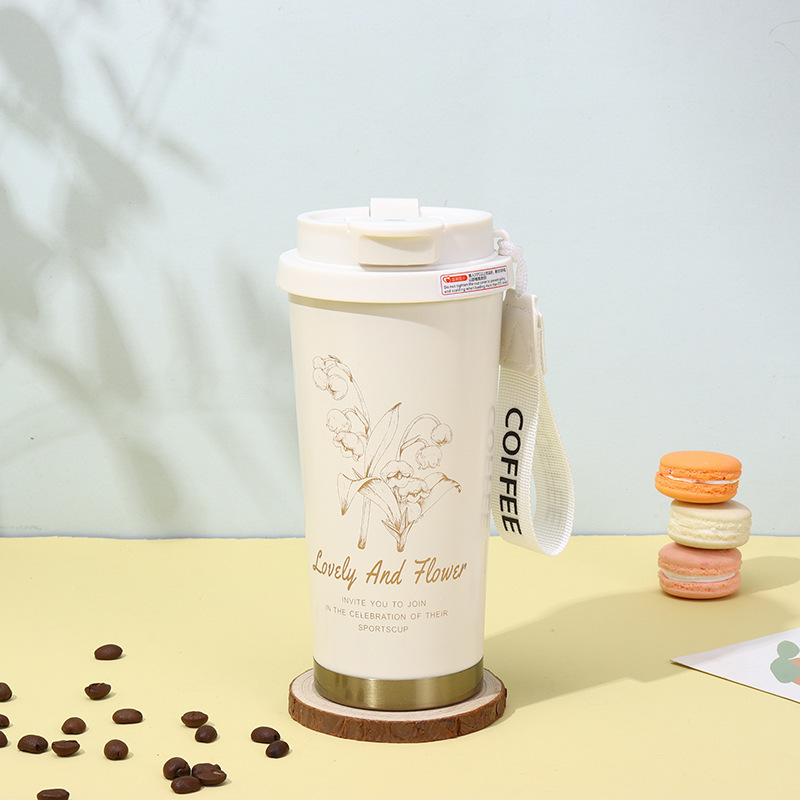 可印logo316不锈钢咖啡杯双饮高颜值保温杯陶瓷内胆大容量保温杯|undefined