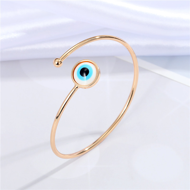 Wholesale Jewelry Multicolor Devil's Eye Open Bracelet Nihaojewelry display picture 5