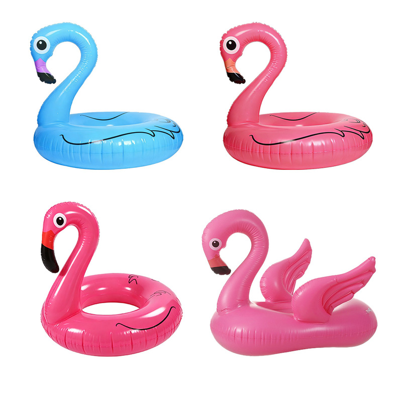 Thickened Inflatable Flamingo Swimming Ring for Adults, Underarm Ring, Water Toy, Sports Float