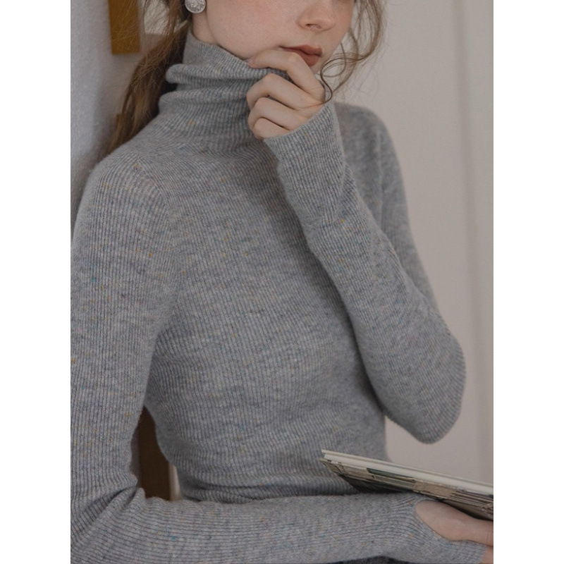 "Soft and Waxy Colorful Dots" 100% Superfine Merino Wool Dazzling Colorful Dots Classic Knitwear Base Knitwear