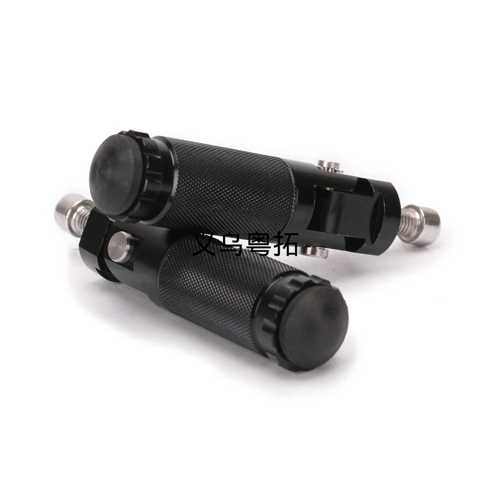 Motorcycle modification accessories CNC aluminum alloy folding footrests round foot pegs for KTM, Harley, Kawasaki modified rear footrests