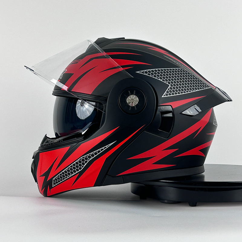 IBK 더블 렌즈 릴리스-매트 레드 블랙