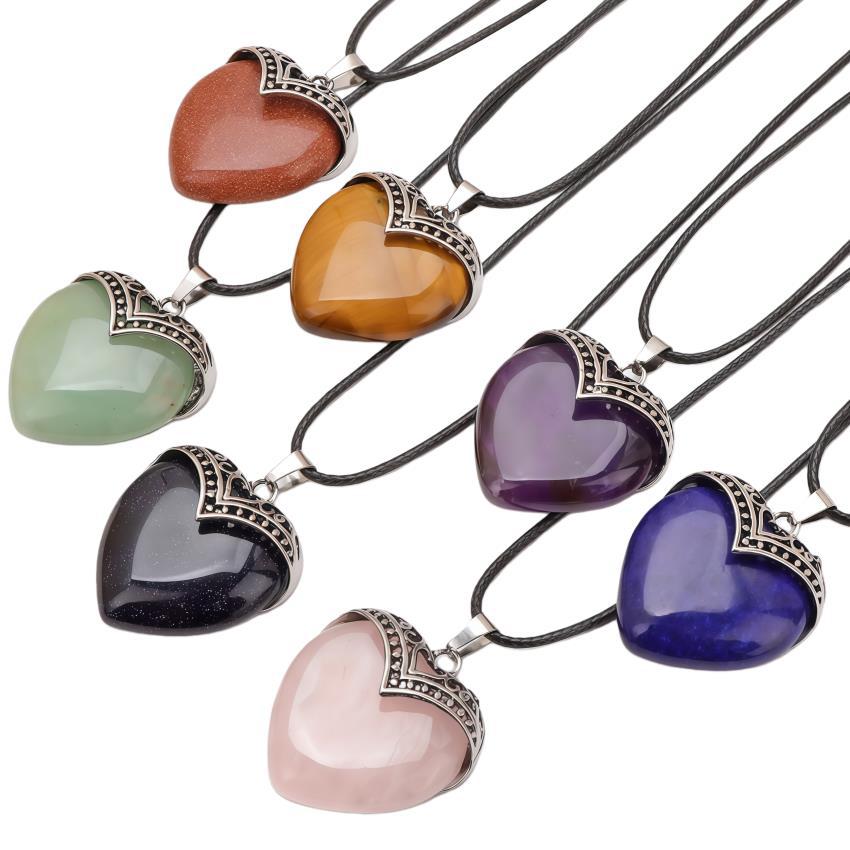 Organic crystal with amethyst heart shaped