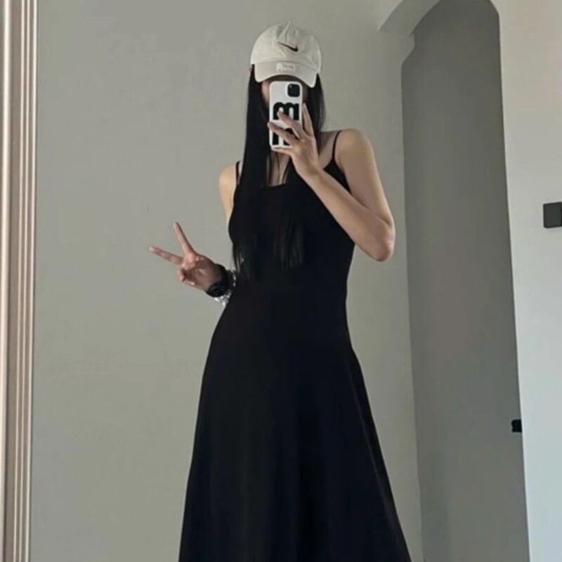 长裙夏季小众修身法式大摆裙感设计感纯欲风高级新款设计气质显瘦|undefined
