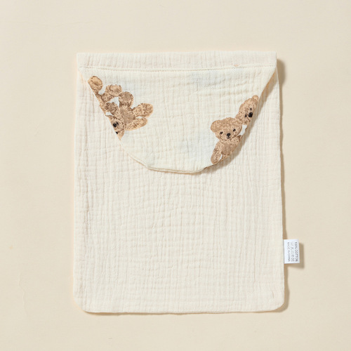 Baby pure cotton gauze antiperspirant towel sweat absorbent towel infant and child pad sling kindergarten sweat towel pad sling large size