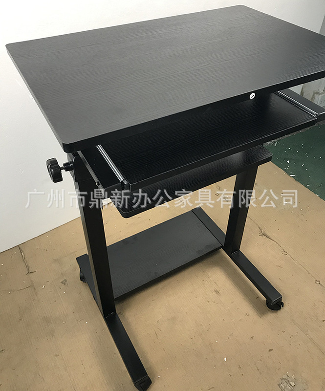 Home Single Liftable Desk with Keyboard Tray Slide Rail Computer Table Movable Table