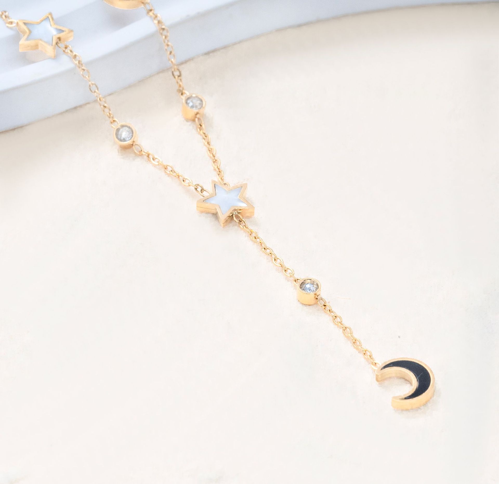 European And American Cross-border Best-selling Fashion Double-layer Stackable Jewelry Gold Silver Long Tassel Y-shaped_voghion.com