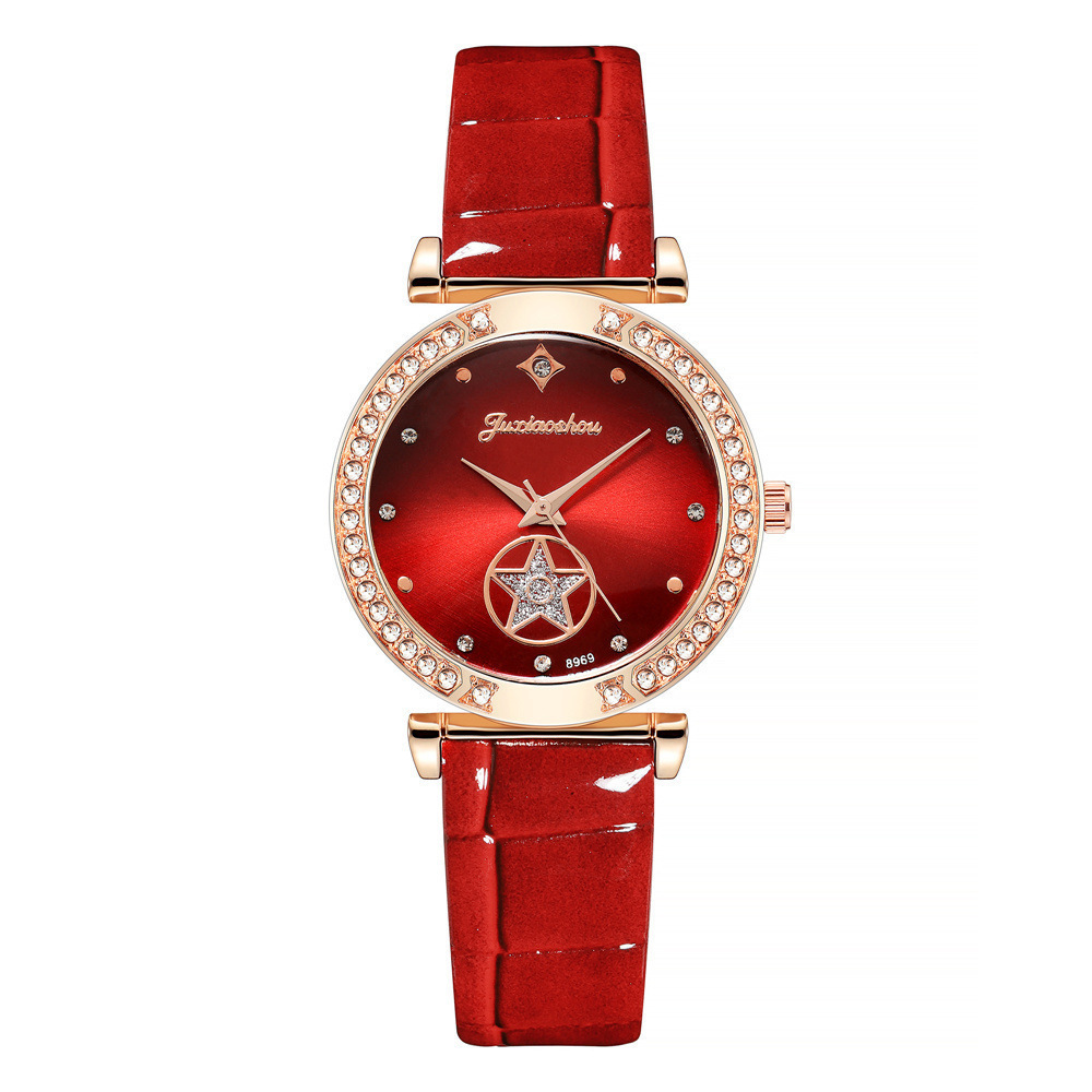 Orologio da donna con cinturino in strass semplice alla moda, orologio da donna al quarzo con cinturino lucido, orologio da donna in vendita a caldo_voghion.com
