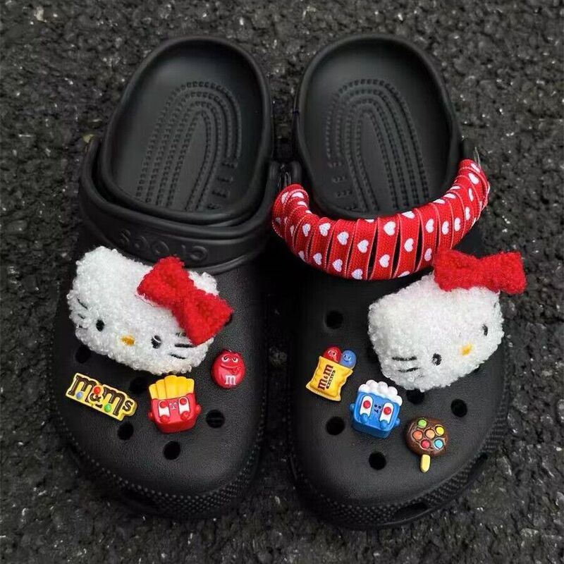Xiaohongshu 同じスタイル KT 猫靴フラワーアクセサリー diy 取り外し可能適応ワニ靴猫靴フラワーシューズバックル靴アクセサリー|undefined